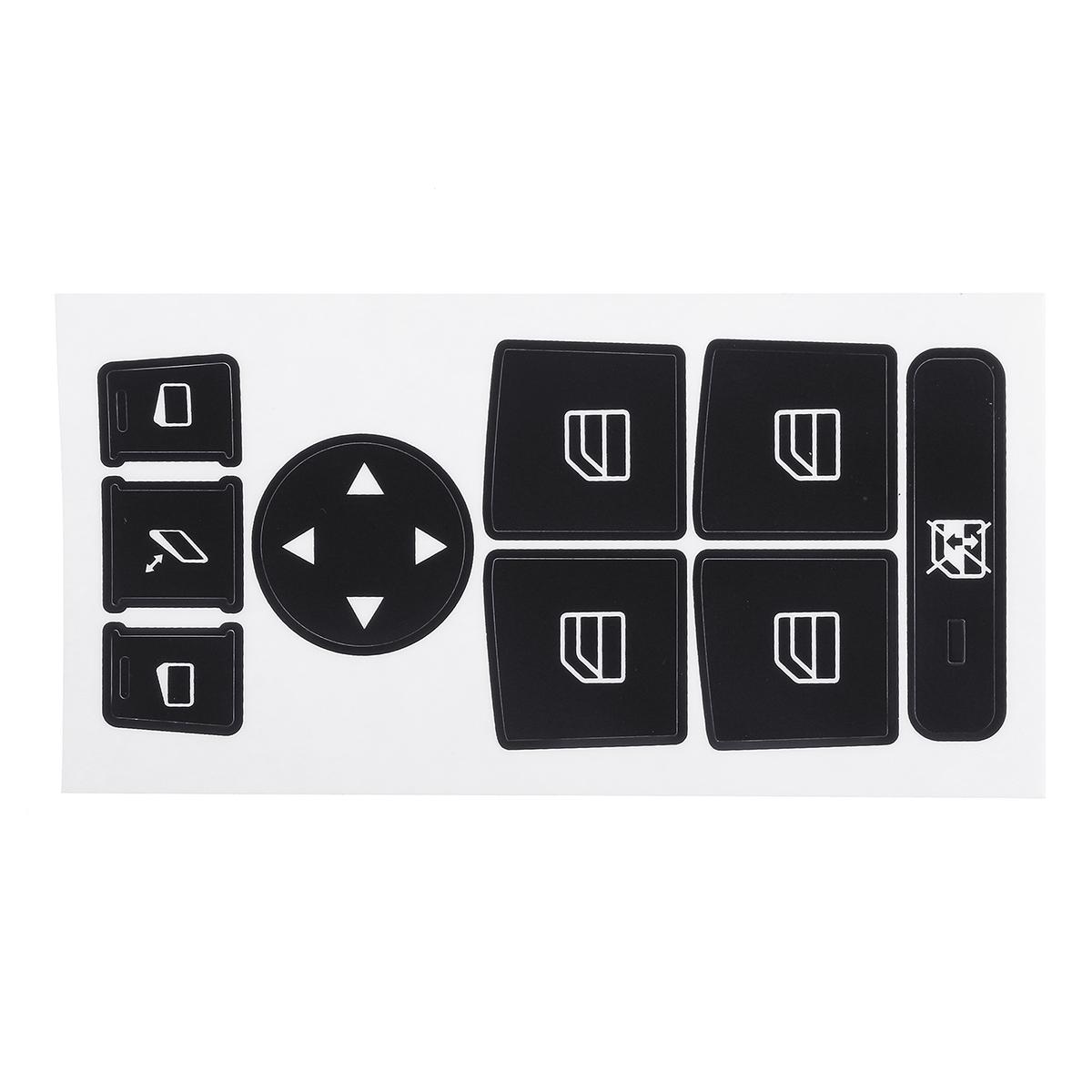 For 2007-2014 Mercedes Benz Button Repair Package Steering AC Window Decals Stickers New