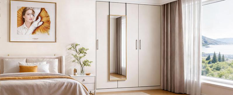 Full Length Mirror Arched Full Body Door Hanging Wall Mounted Aluminum Alloy Frame for Bedroom Dressing Room Entryway Modern Design