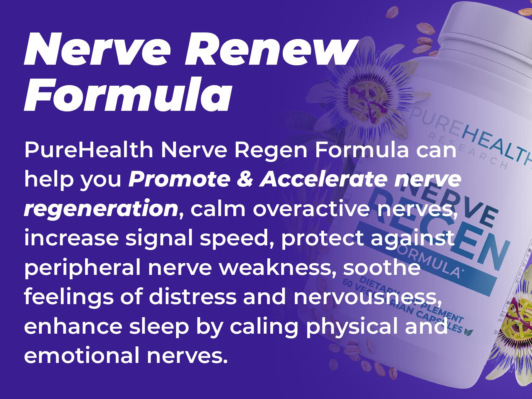 Nerve Regen Formula - Nerve Support, Tingling Numbness Solution & Natural Nerve Health Supplement