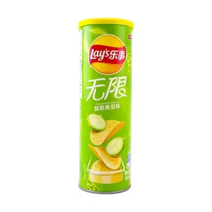 Lay's China Emerald Cucumber Flavor Potato Chips 90g - Crispy Snack for TikTok Lay's China Emerald Cucumber Flavor Potato Chips 90g - Crispy Snack for TikTok