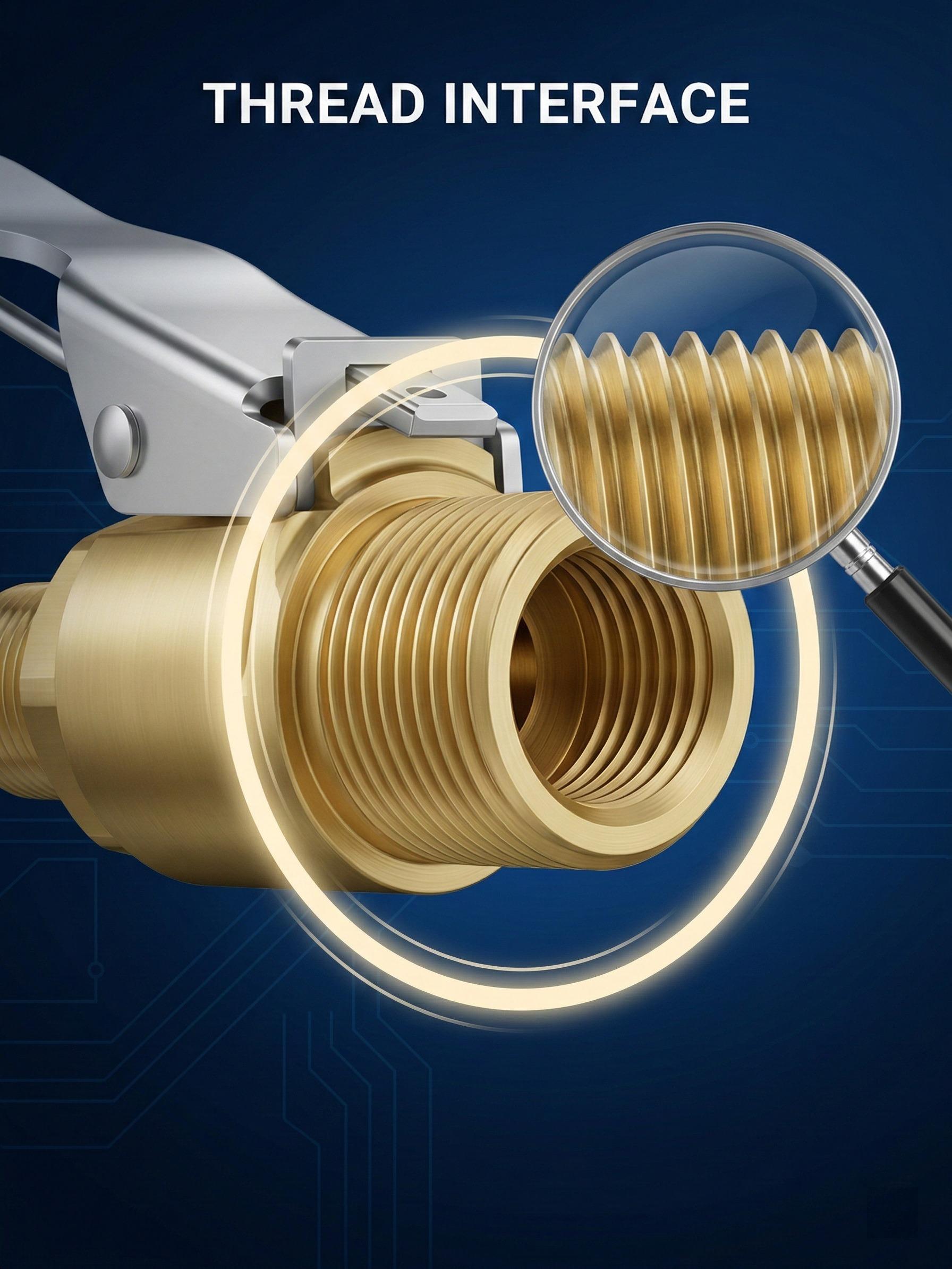 2 Pcs Brass Locking Tire Air Chuck, Tire Inflator Hose Adapter for Twist On Connection Convert to Lock On, No Air Leakage Air Compressor Pump Clip On Tire Chucks, Tire Nozzle with Tire Valve Thread
