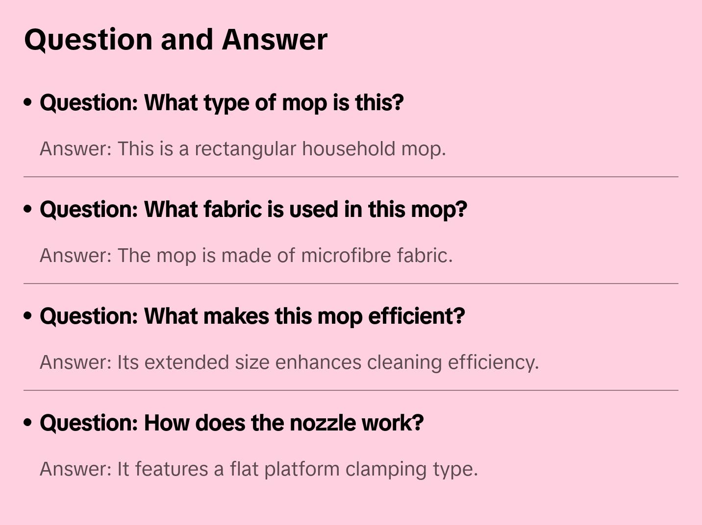 Extended Rectangular Household Vileda Mop