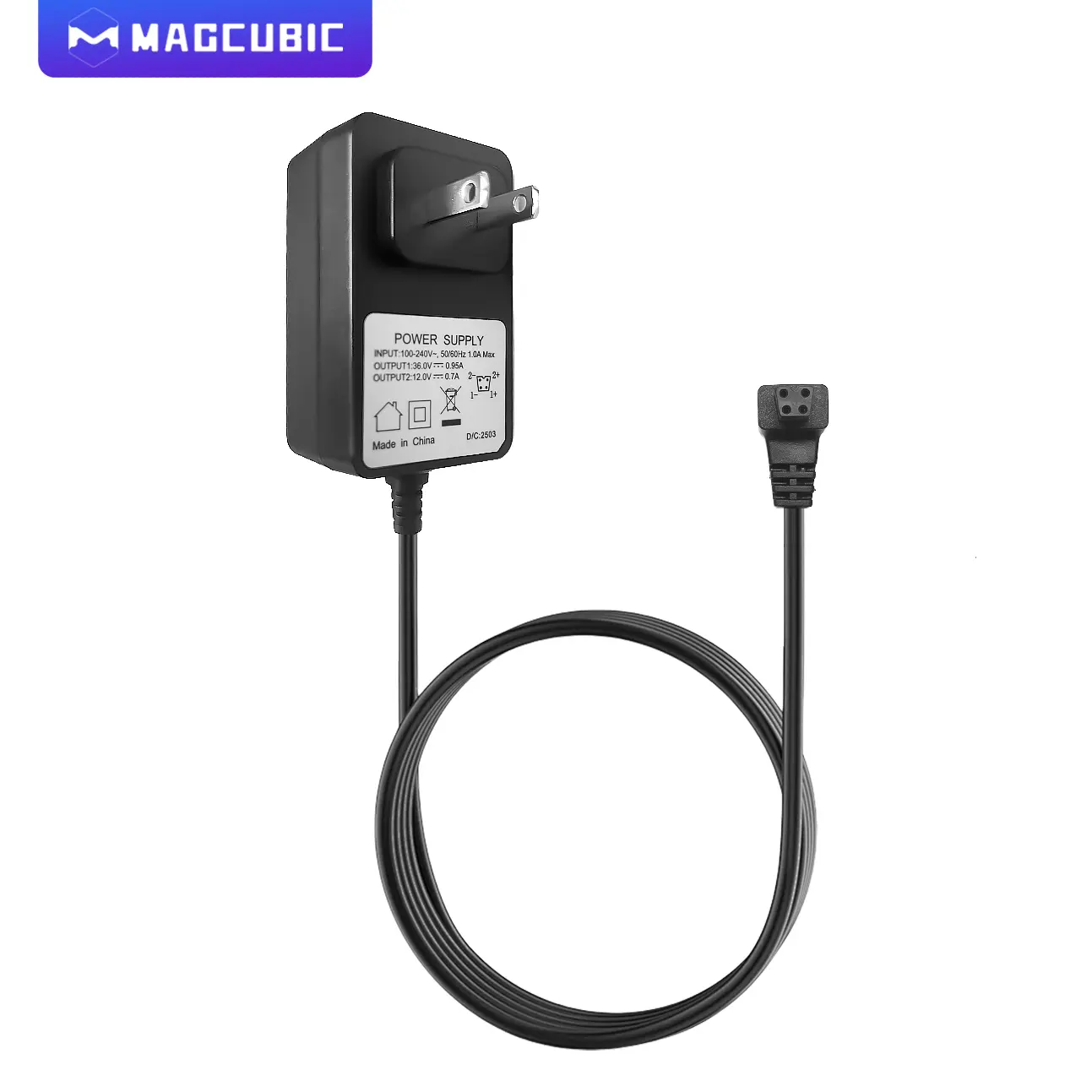 [US warehouse] Magcubic External Power Supply Accessory Adaptor US Plug ONLY Compatiable with Magcubic Projector HY300Pro+/HY300Pro(2025 New Upgraded Version) #TikTokShopBackToSchool