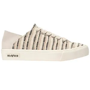 SeaVees Womens Sausalito Striped Platform Sneakers Shoes Casual - Beige, Black, Off White