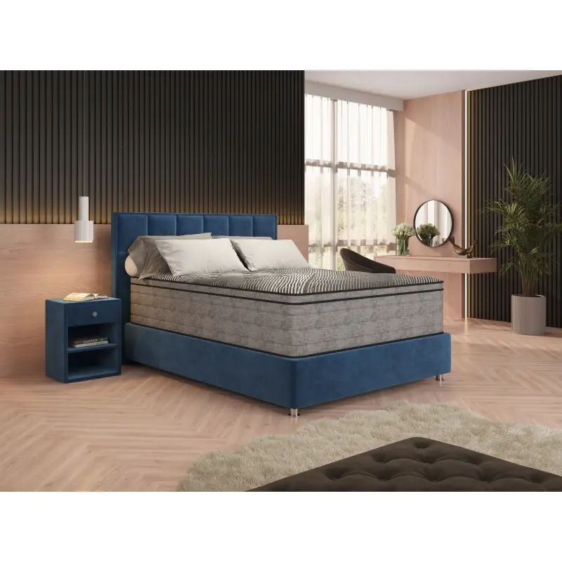 15" Twin XL Memory Foam Mattress - Pure Ice Eurotop, Ultra Plush, Soothing Cooling Gel, Neck Support, Ergonomic, Firm, Anti-Allergic, Anti-Dust Mite, Above 25 kg Memory Foam Mattress