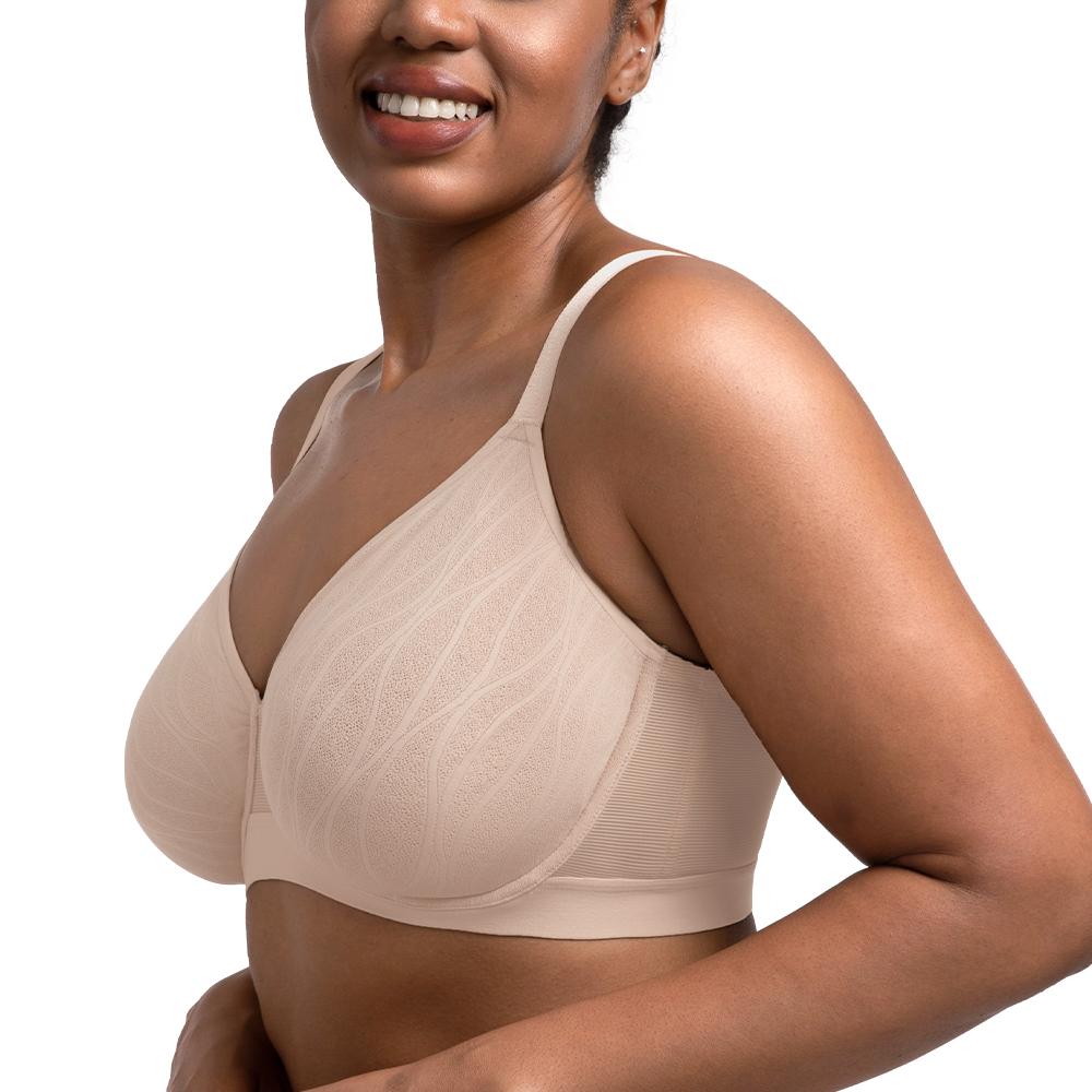 HSIA Lira Unlined Full Coverage Underwire Minimizer Bra Seamless Lace Cup Unpadded  Support SpringStatements