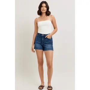 Judy Blue High Waist Tummy Control Slim Denim Shorts