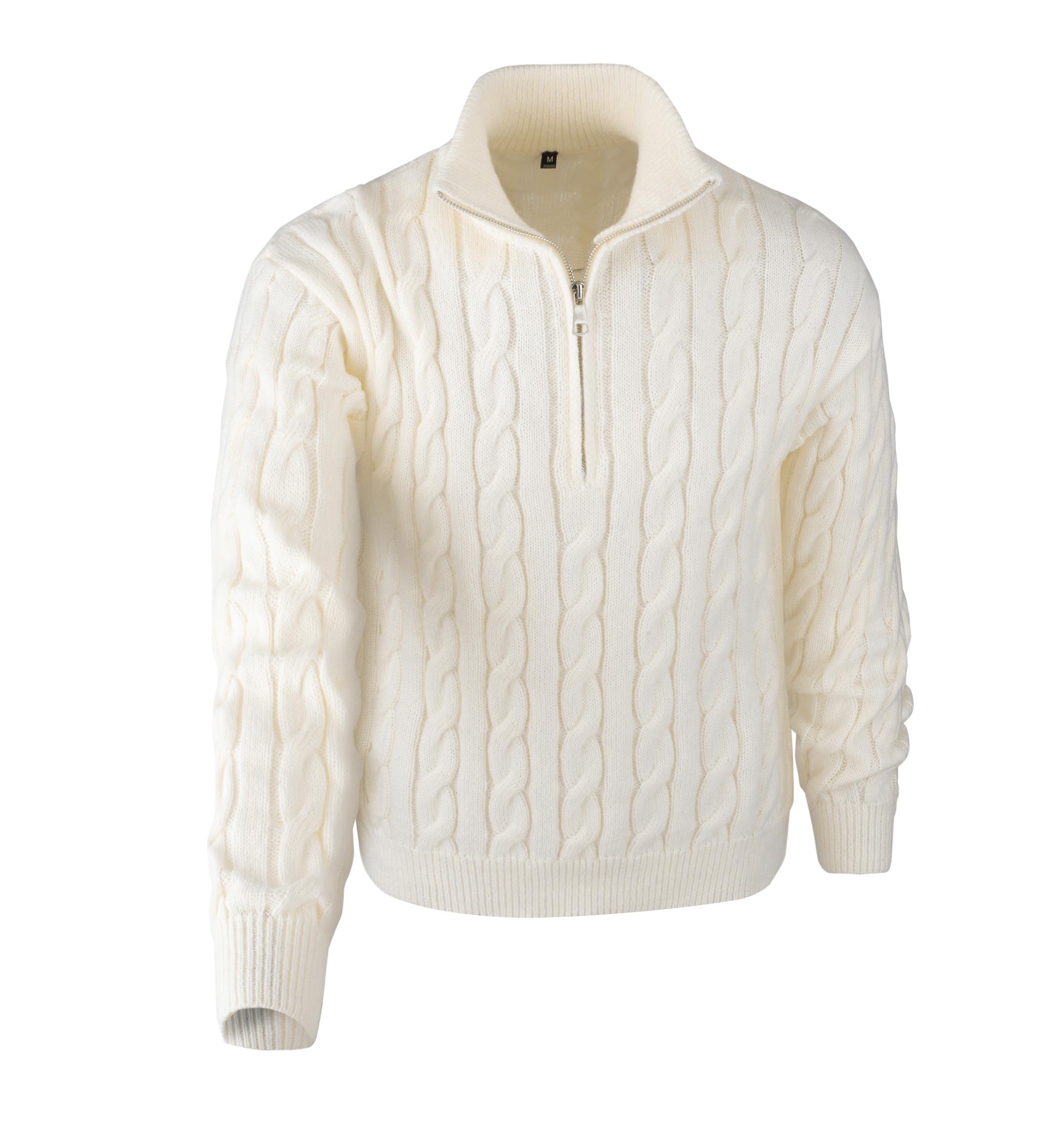 #Springfresh Men's solid color zipper sweater, fashionable knit long sleeved, quarter zipper knit stand up collar, polo , classic jacket, casual knit, casual elegant fabric, college style outdoor wear, open jacket  Turtleneck Knitwear   valentine sweater