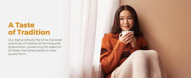 Premium Turmeric Ginger Cinnamon Tea - 100% Handmade Eco-conscious Bags No Sugar No Caffeine No Gluten Vegan Herbal Beverage