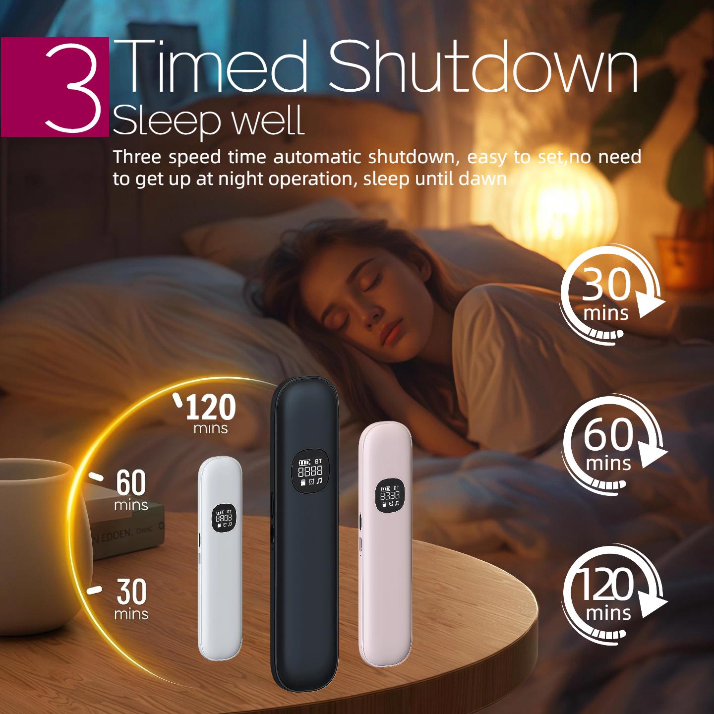 Wireless Bone Conduction Sleep Speaker - Ultra-Thin Under-Pillow Music Box, White Noise Sleep Aid, Directional Sound Transmission Without External Disturbance, BT5.4, TF Card, Timer, Long Battery Life, Portable Design, Perfect Sleep Aid Gift