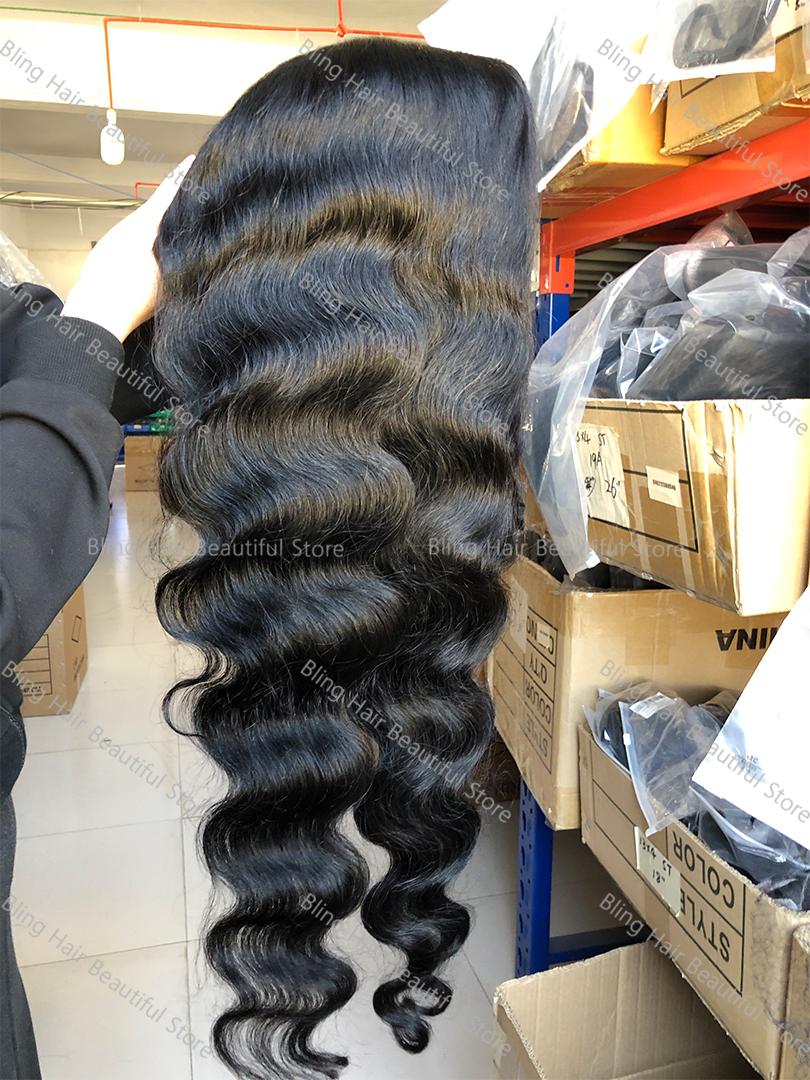 Bling Hair Body Wave Lace Wigs For Women Real Human Hair Wigs Hd Transparent 13x4 Lace Frontal Wig 34 36 Inch 13x6 Lace Frontal Wig Pre Plucked 180 Density #TikTokShopHolidayHaul