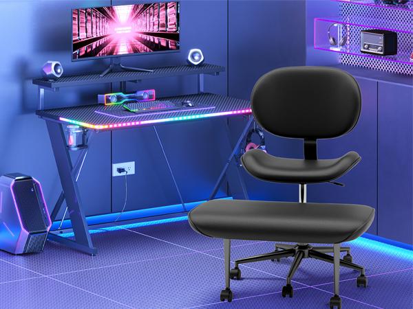 【Deal】Nost & Host Upgraded Ergonomic Cross Legged Swivel Chair, Adjustable Height, Meditation Chair with Back Support, Home and Office