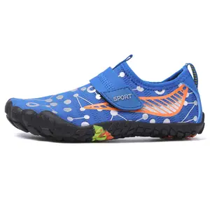 Water Shoes for Kids Boys Girls | Quick-Dry Non-Slip Barefoot Aqua Socks | Cute Printed Elastic Swim Shoes for Beach Pool Water Park Toddler Little Kid Big Kid