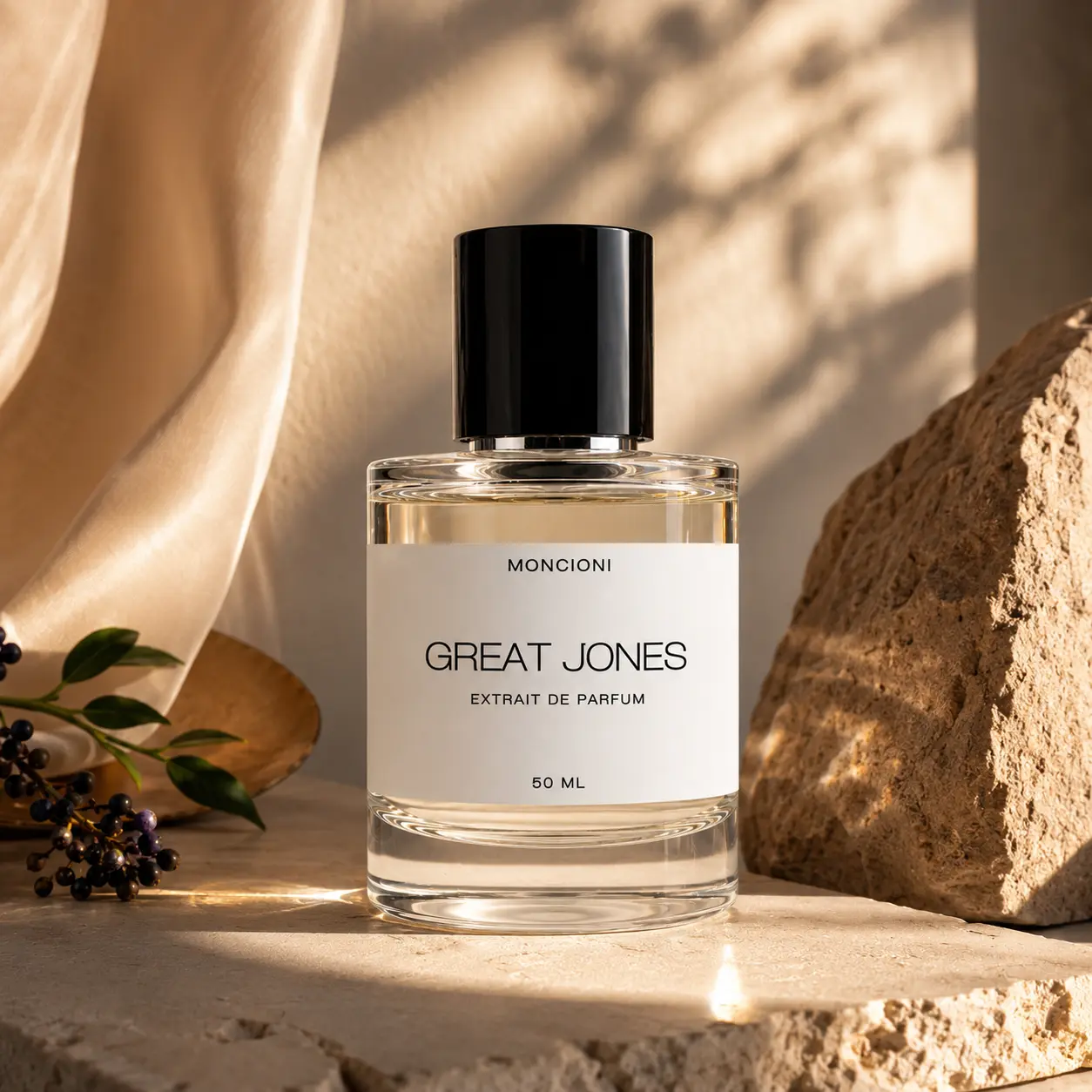 Moncioni Great Jones Extrait de Parfum - Unisex Luxury Fragrance with Saffron, Patchouli, Vanilla, Long-Lasting, Designer-Inspired Niche Perfume Gift