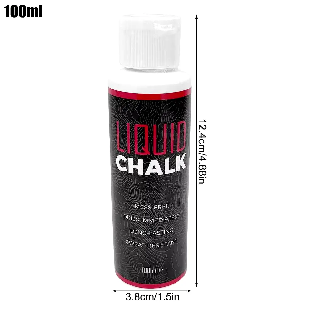 Liquid Chalk 100ml Sports Magnesium Powder for Weight Lifting & Climbing - Anti-Slip Grip Enhancer - Quick-Drying & Mess-Free - Safe & Eco-Friendly - Perfect for Gym & Rock Climbing