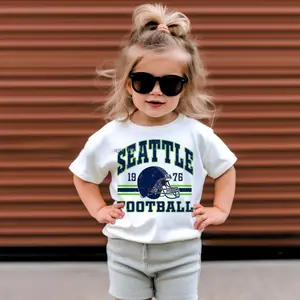 Adult & Youth Seattle Football Vintage T-Shirt, Seattle Football youth clothing, #SSSeahawkk merch, Fan Gift, Retro Seattle Football Tee