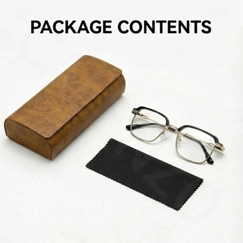 Smart Zoom Frameless Reading Glasses Auto Focus Multifocal Blue Light Filter UV Sun Protection Soft Silicone Nose Pads, HD Vision for Phone & Computer（+1.00 to +4.00 Diopters）