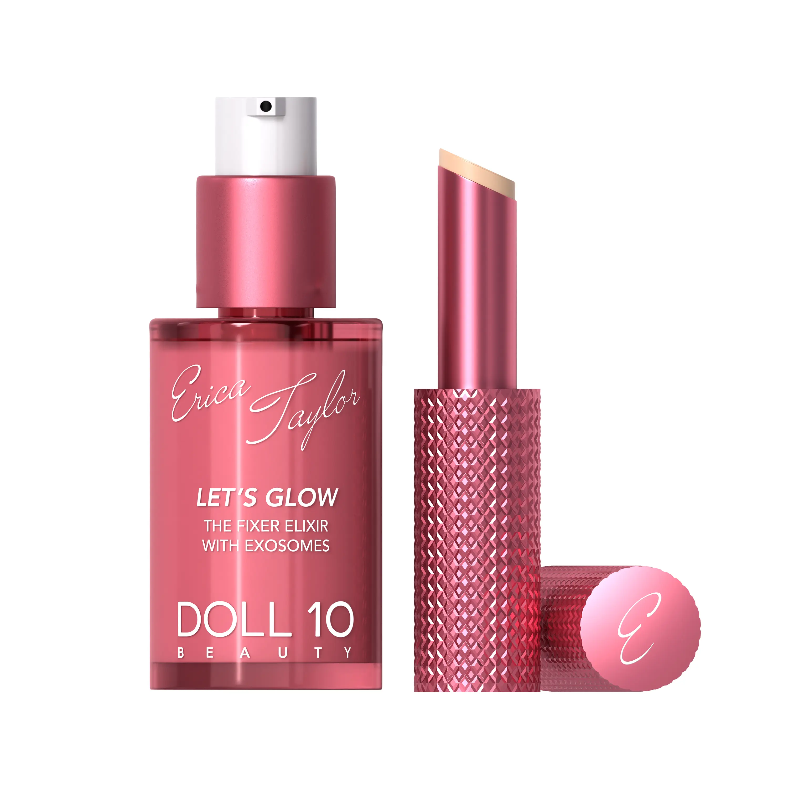 Let's Glow Fixer Elixir and Eye Balm Duo | Doll 10 X Erica Taylor