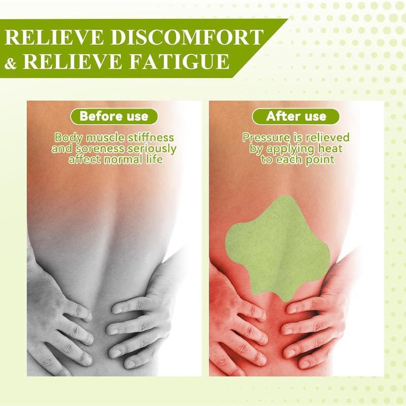 Herbal Lower Back Heat Patches for All Day Comfort, 30 Patches per Box, Gentle Warming Therapy for Lumbar Pain Relief, Perfect for Office Work, Driving, Sports Recovery, Hypoallergenic Body Care Heat Patch Pack Gentle Wrist Ice Pack Wrap for Carpal Tunnel