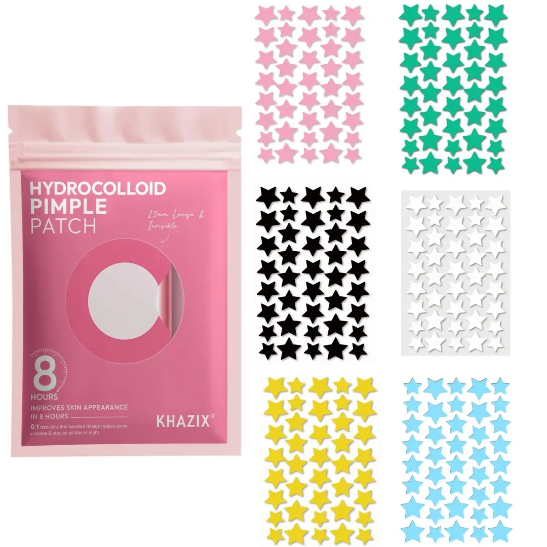 240/480/1200pcs Star Acne Pimple Patches, Acne Patches For Face, Blemish Patches, Concealer Facial Clearing Stickers, Facial Skin Care Products, Acne Spot Stickers, Soothing Oil-Free Invisible Acne Treatment for All Skin Types