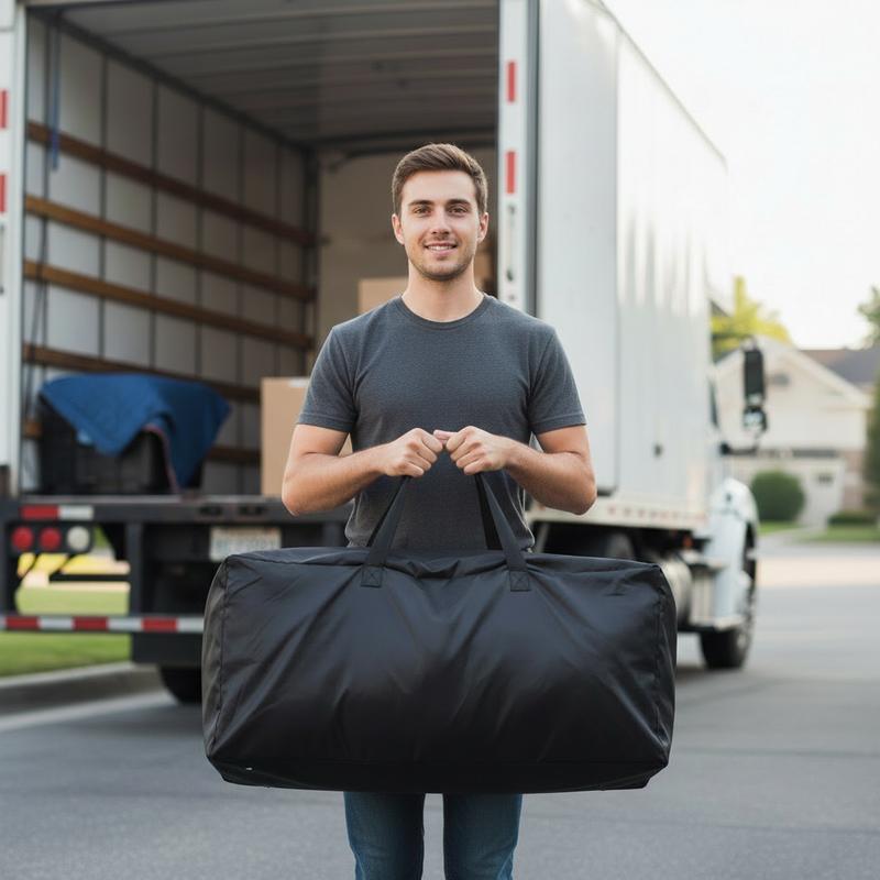 Biloban 6PC Waterproof Moving Bags Heavy Duty with Strong Zipper & Carrying Handles, Sturdy Clothes Storage Bags, Durable Lightweight Packing Bags Totes Organiser, Moving Boxes Alternative, College Dorm Room Essentials #TiktokshopStockUp