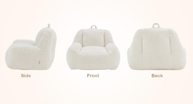 【The Ultimate Valentine's Gift: A Sofa】Spurgehom Large Bean Bag Chair for Adults - Pre-Filled Giant Beanbag Couch, Modern Comfortable Lazy Sofa & Plush Lounge Chair for Living Room, Includes High-Density Filler