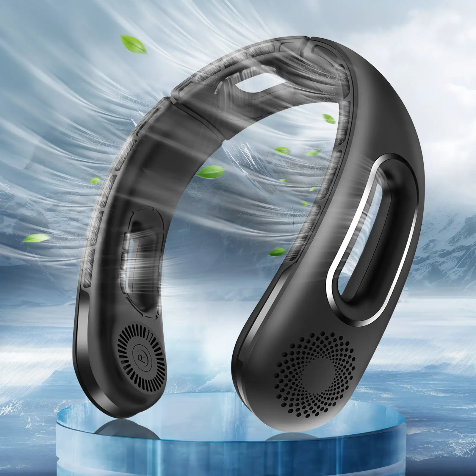 Neck Fan, Hands Free Bladeless Neck Fans Portable Rechargeable, 360° Cooling Neck Fan, 4 Speeds, Quiet, 5200 mAh Battery Operated USB Wearable Personal Fan Gifts for Women, Travel, Outdoor,back to school,back to school haul