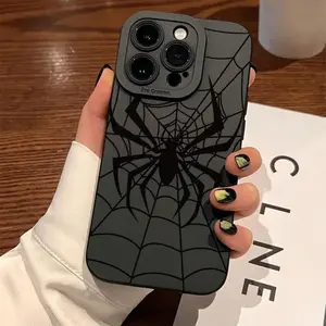 Spider Web Pattern Phone Case, Anti-drop Cellphone Protective Case, Shockproof TPU Cover, Total Protective Shockproof Mobile Phone Cover for iPhone 11 12 13 14 15 16 Pro Max/Pro/Plus, Protector, Durable, Smartphone