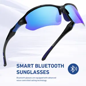 Bluetooth Smart Glasses, Polarized Sunglasses with Voice Assistant,  Anti-blue Light & UV400 Protection  Eyeglass,  Fast Charging Long Standby Sun Glass for Men & Women ，Wireless Safety Eyewear ，Outdoor Sports Cycling Driving