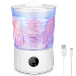 1.5L Portable Underwear Washing Cup, Rechargeable Mini Washing Machine, Bionic Handwashing Technology, Suitable for Travel, Camping, and Dormitory Use, 3 Washing Modes, 3000mAh Battery Usb Powered