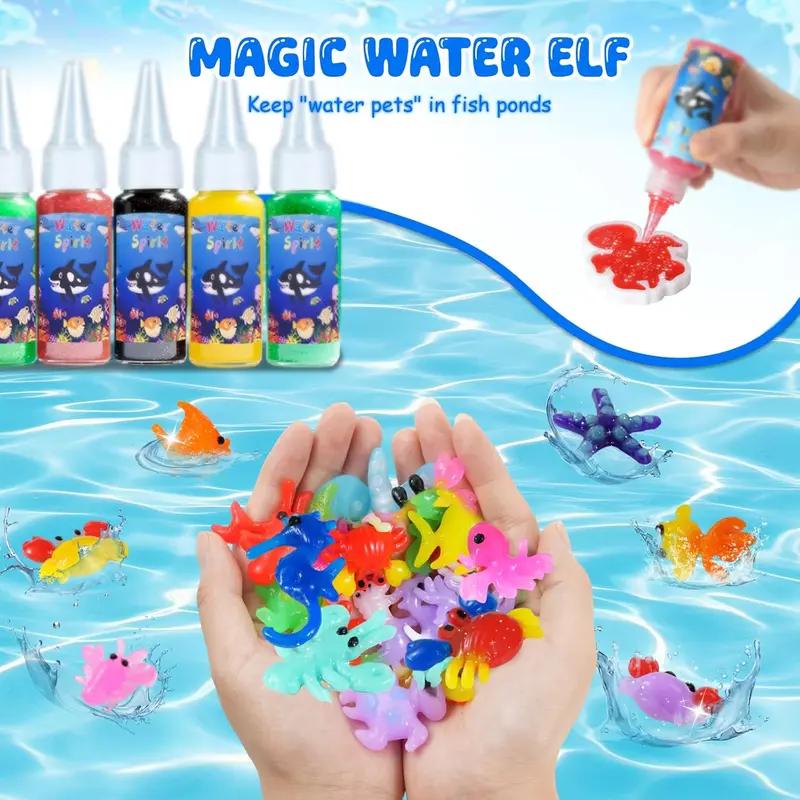 Magic Water Elf Toy Kit–Includes 24 Bottles of Gel and 20 Molds, Sensory Toy with Magical Gel Water Pets, Fun DIY Craft Kit, Party Favor, Birthday and Christmas Gift for Children Ages 3 and Up Magic Water Elf Toy Kit–Includes 24 Bottles of Gel and 20 Molds, Sensory Toy with Magical Gel Water Pets, Fun DIY Craft Kit, Party Favor, Birthday and Christmas Gift for Children Ages 3 and Up