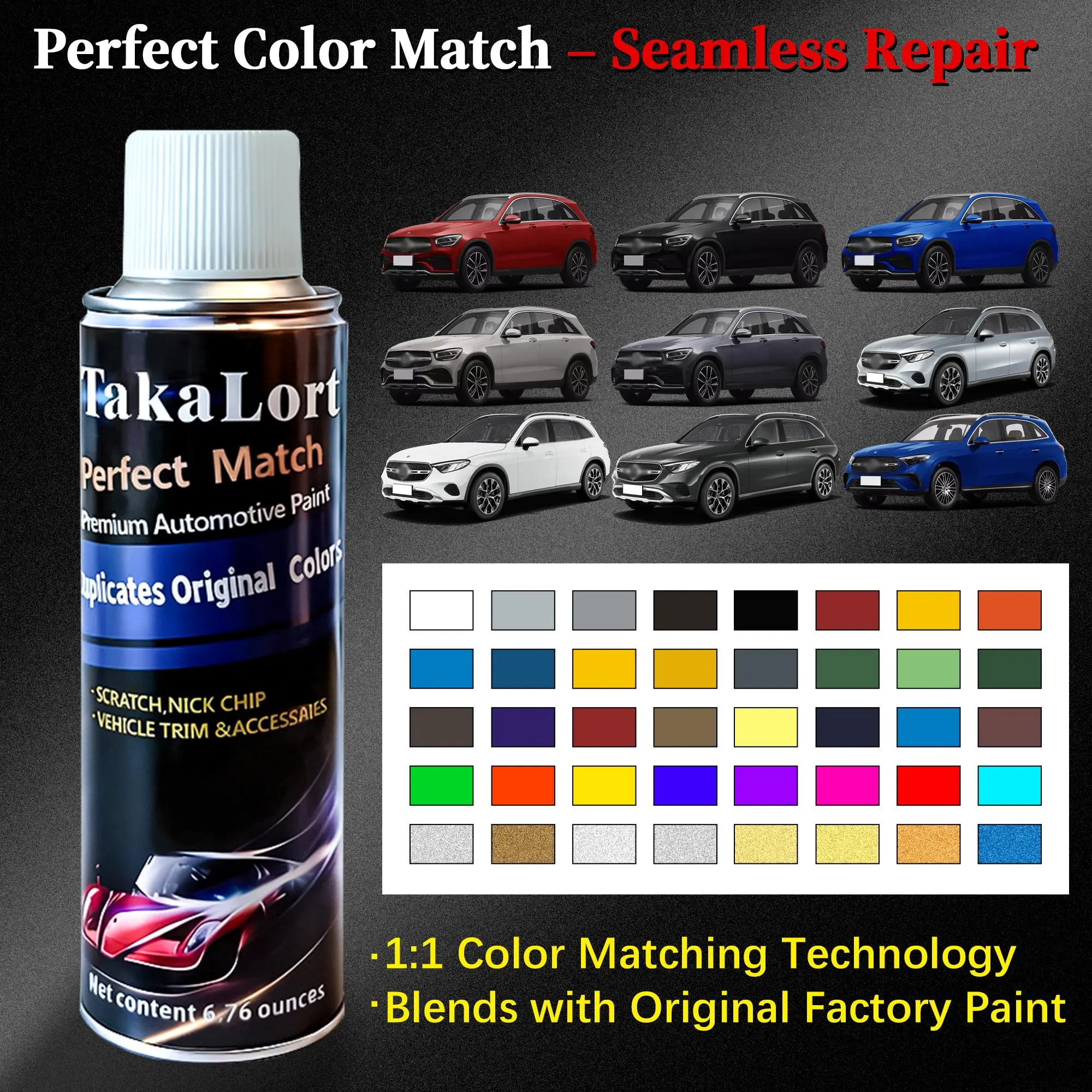 Car scartch repair paint spray for Hyundai vehicles — instantly repairs