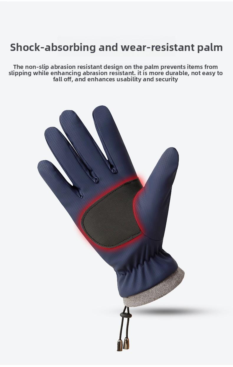 Outdoor Winter Gloves Touchscreen Windproof Full-Finger Fleece Lined for Sports Travel Daily Activities Ideal for Skiing Cycling Casual Wear Daily Work