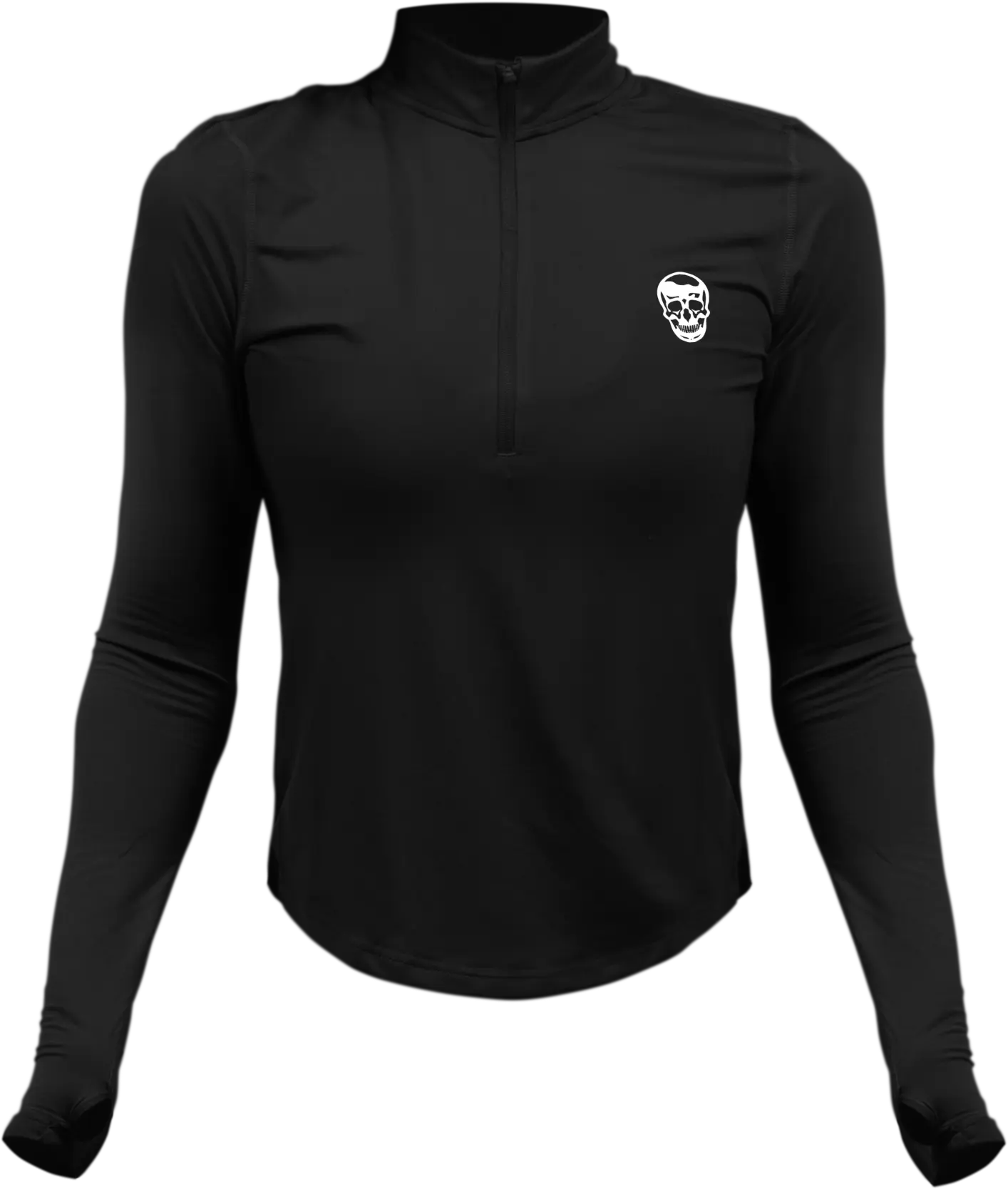 Gymreapers Women's Moisture-Wicking All-Day Comfort Quarter Zip Shirt with Reflective Logo