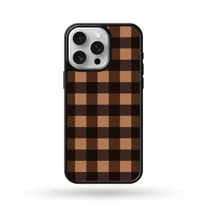 Brown Gingham Plaid Phone Case