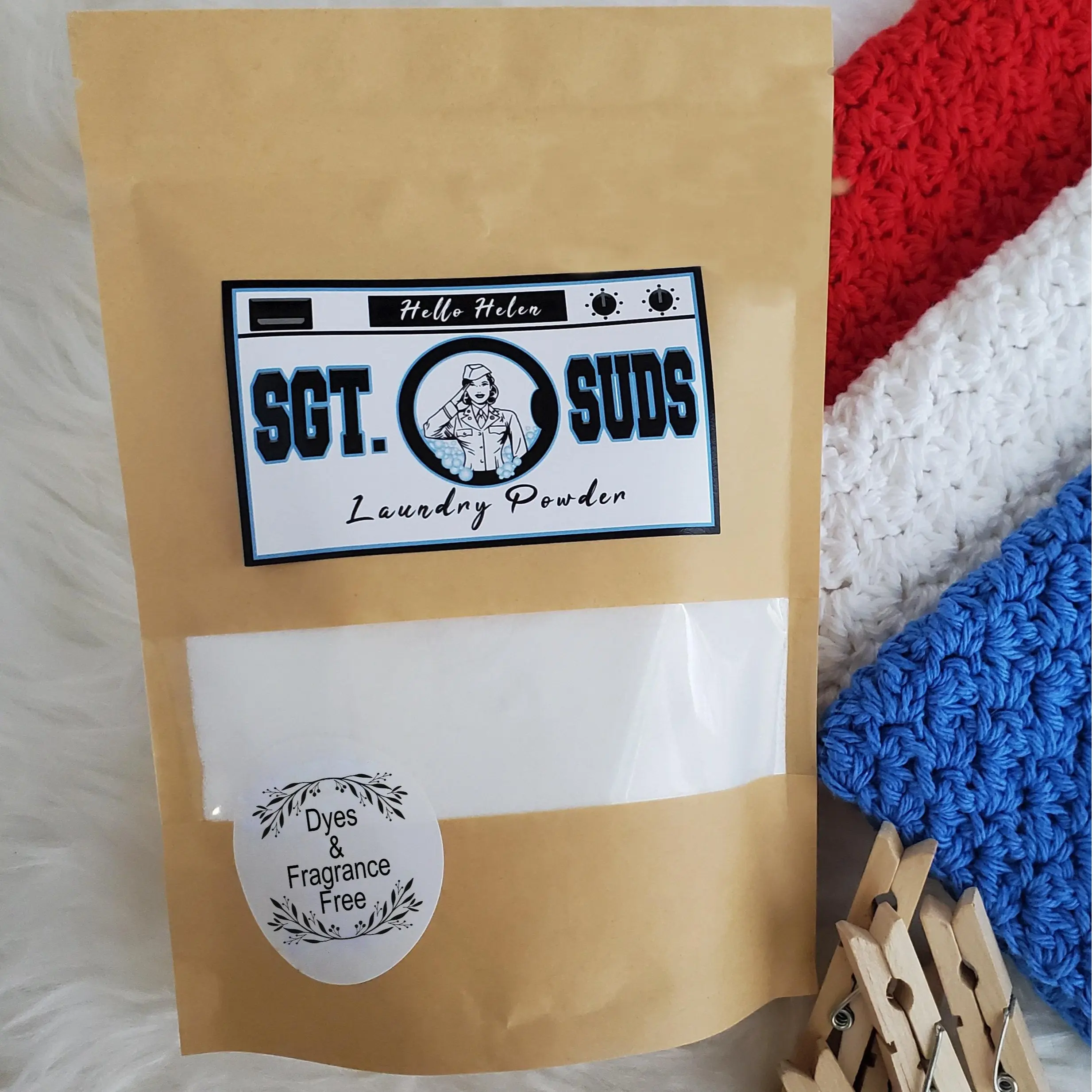 Sergeant Suds Lavender All-Natural Laundry Detergent, Family Safe, 5 Ingredient Pure, Holly Michigan Homemade - Luxury Household Cleaning