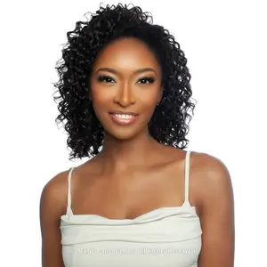 Mane Concept Trill 100% Unprocessed Human Hair Versatile Half Wig - TRHW201 DEEP WAVE 14"