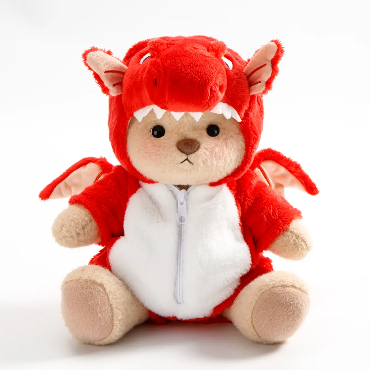 Getahug Red Pteranodon Huggable Stuffed Animal, Handmade Jointed Moveable Cute Stuffed Animal Gift, Cute Stuffed Animals