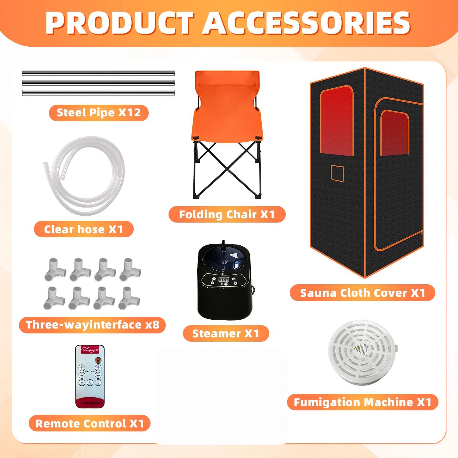 Portable Mobile Home Sauna 10-Min Quick Heat 9 Steam Modes 5-Layer Insulation Single Double Use for Personal Relaxation Post-Workout Recovery Portable Mobile Home Sauna 10-Min Quick Heat 9 Steam Modes 5-Layer Insulation Single Double Use for Personal Relaxation Post-Workout Recovery