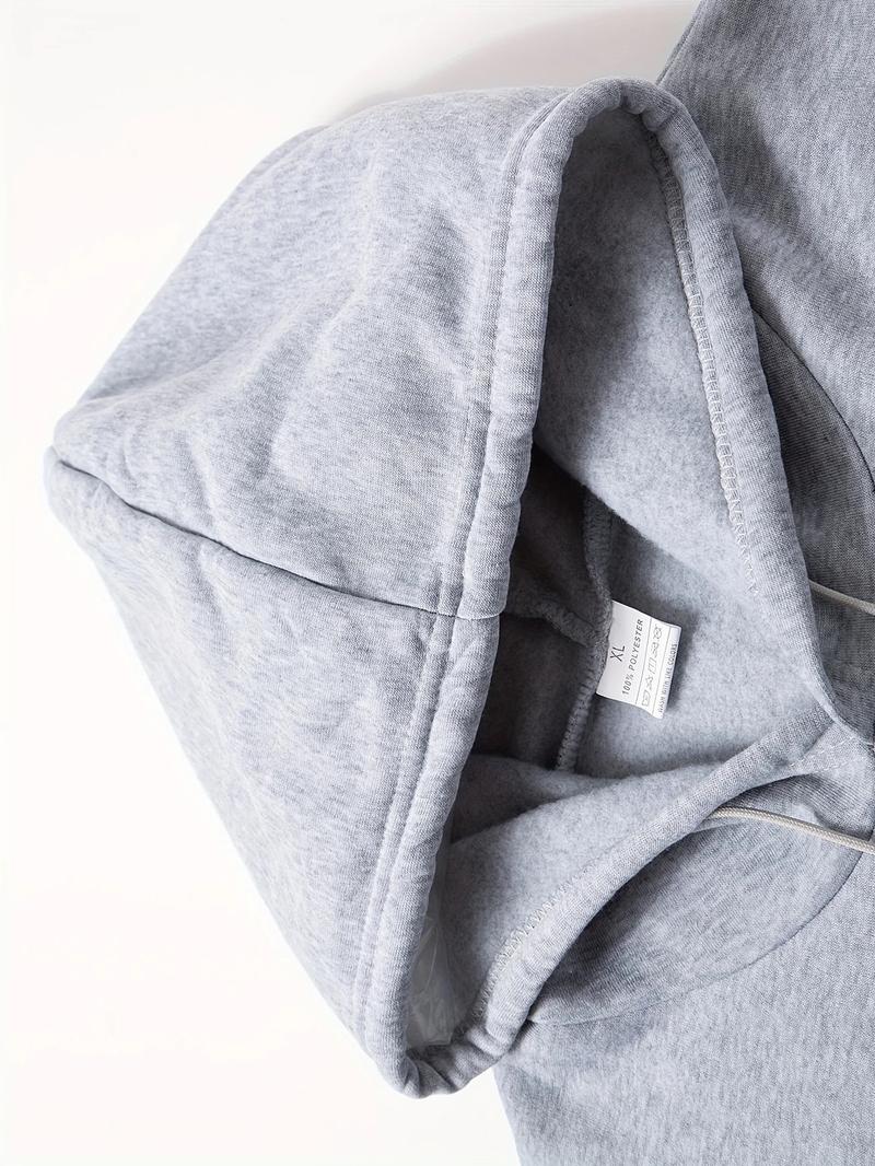 Men's Complete Outfit - Stylish Hooded Sweatshirt & Joggers Set with BLACK Print Gray Casual Streetwear Long Pants Matching Hoodie Perfect for Fall Winter Cozy Clothing Sporty Look Non Stretch Fabric