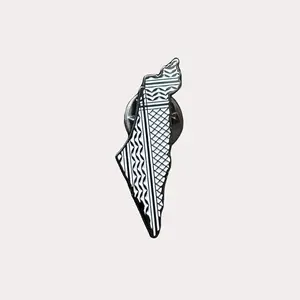 Palestine Keffiyeh Enamel Pin