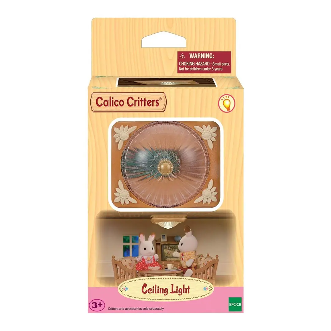 Calico Critters Decorative Lights, Cozy Fixture for Doll Houses & Playsets