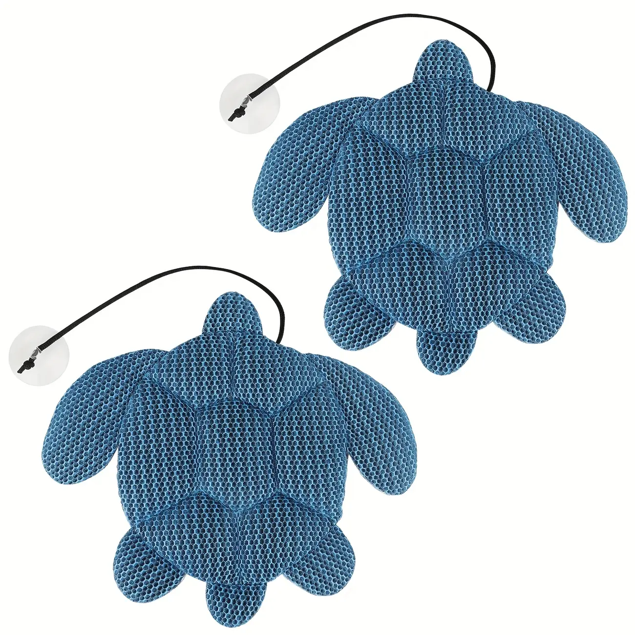 Reusable 2Pcs Blue Pool Scum Absorber Sponge,Oil Absorber Ball with sea Turtle Design,Grease Absorber with Suction Cup,Hot Tub Accessories,Pool decoration Swimming Pool Supply Spa Maintenance Oil Absorbent