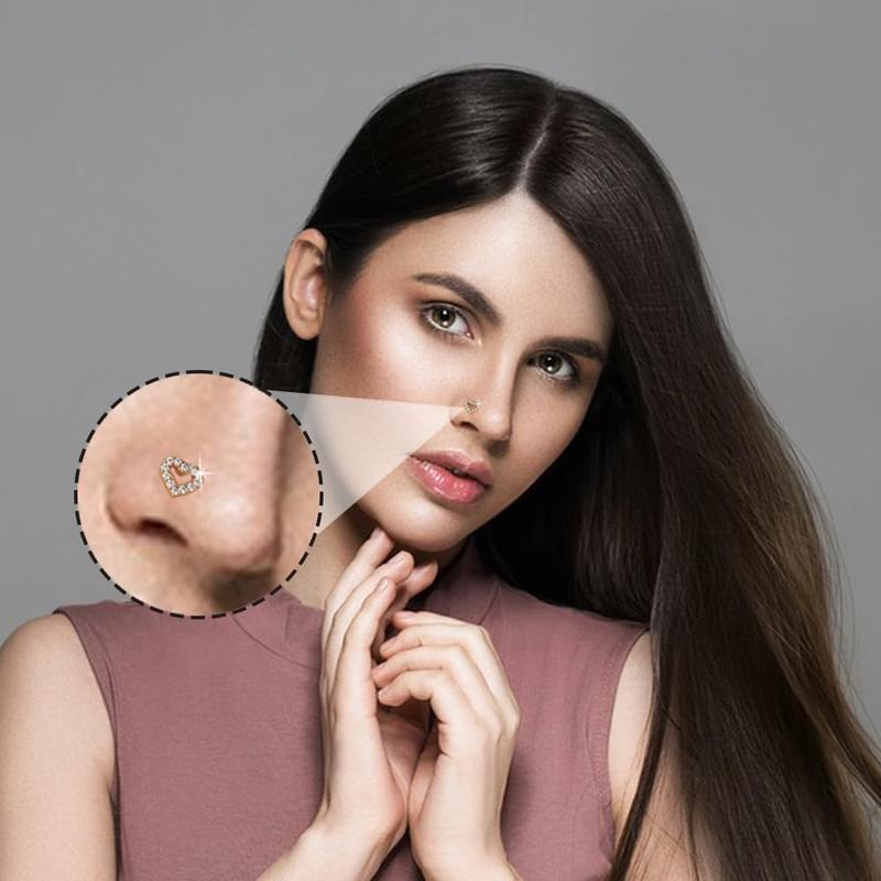 20G Nose Studs for Women 3PCS. Delicate Heart-shaped CZ Nose StudsHypoallergenic 316L Surgical Stainless Steel Piercing Jewelry. ou fter bodyjewelry bat septum Gold Plated Small Hoop Earrings Set Trendy Sterling S faux industrial cartilage tragus earrin 20G Nose Studs for Women 3PCS. Delicate Heart-shaped CZ Nose StudsHypoallergenic 316L Surgical Stainless Steel Piercing Jewelry. ou fter bodyjewelry bat septum Gold Plated Small Hoop Earrings Set Trendy Sterling S faux industrial cartilage tragus earrin