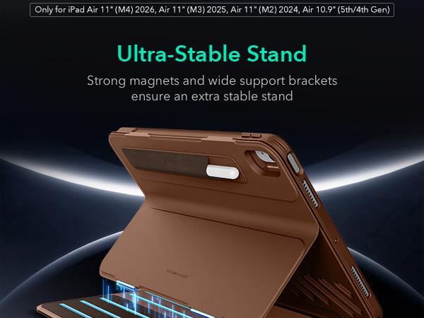 ESR for iPad Air 11/13 inch 2026 Case, iPad A16/10th Gen Case, iPad Pro 11/13 inch case, Air 5th/4th Case, Removable Magnetic Cover, Ultra-Stable Case with Pencil Holder, 9 Standing Angles, Shift Series