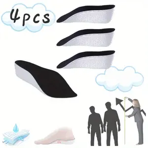 pcs of Inner Height Increasing Insoles, Invisible Soft Bottom Breathable Sports Shock Absorption Non Tiring Orthopedic Insoles, Suitable for Flat Feet, Arch Support Height Increasing Pads, and Foot Pressure Relieving shoe fall winter women casual   sole