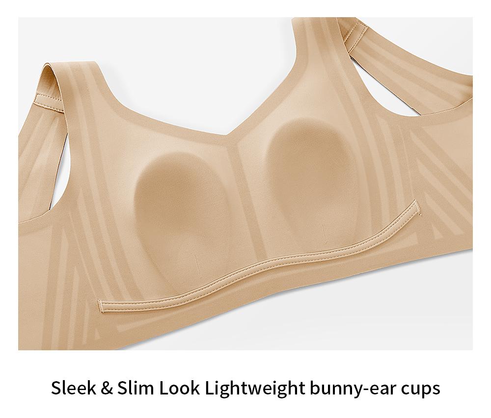 REALWILL Seamless Shaping Bras for Women Breathable Double-Layer Jelly Bra Design with Natural Lift Spring Everyday Tshirt Bra Springtok Valentine's Day