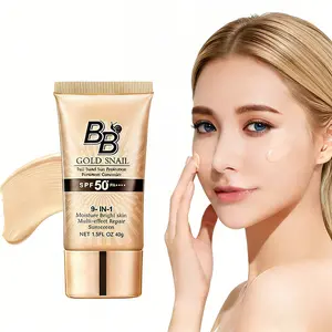 9 in 1 BB Cream Sunscreen SPF 50  Waterproof Sweatproof, Foundation Full Coverage Tinted Moisturizer, Facial Concealer for Oily Skin, Dry Skin Winter Gift
