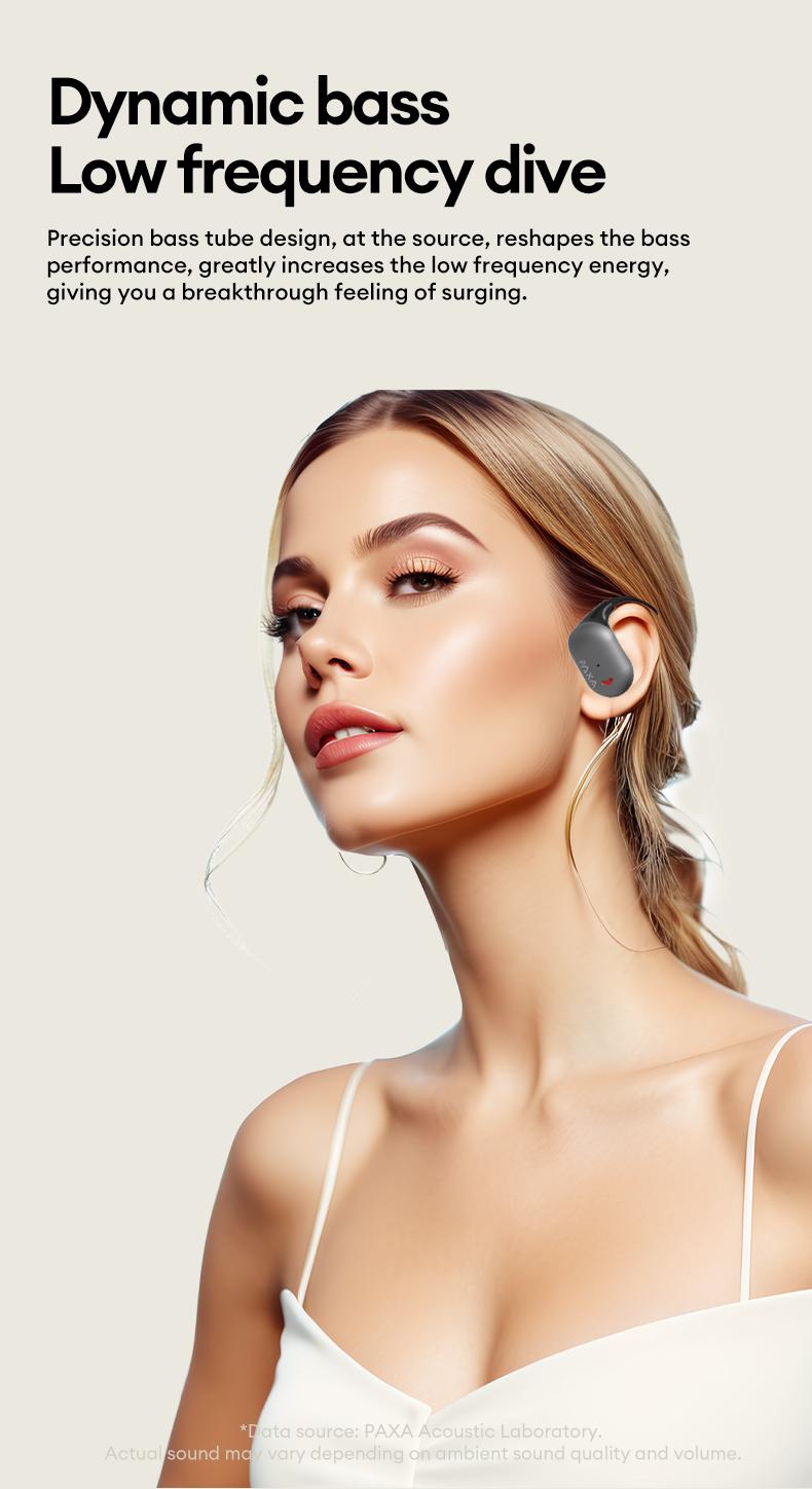 PAXA KC-10 Wireless Headphones with bluetooth 6.0 OWS Waterproof Sport Headsets Noise Reduction Headphones With Mic Earbuds Audio Electronic