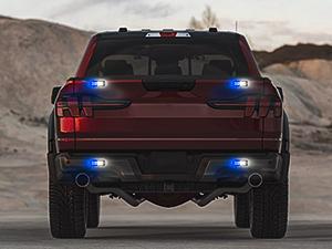 Nilight 4PCS LED Strobe lights 12V 24V Sync Feature Blue White 24LED  Hazard Warning Lights with Controller Hard Wire or Plug for Car Truck RVs Campers